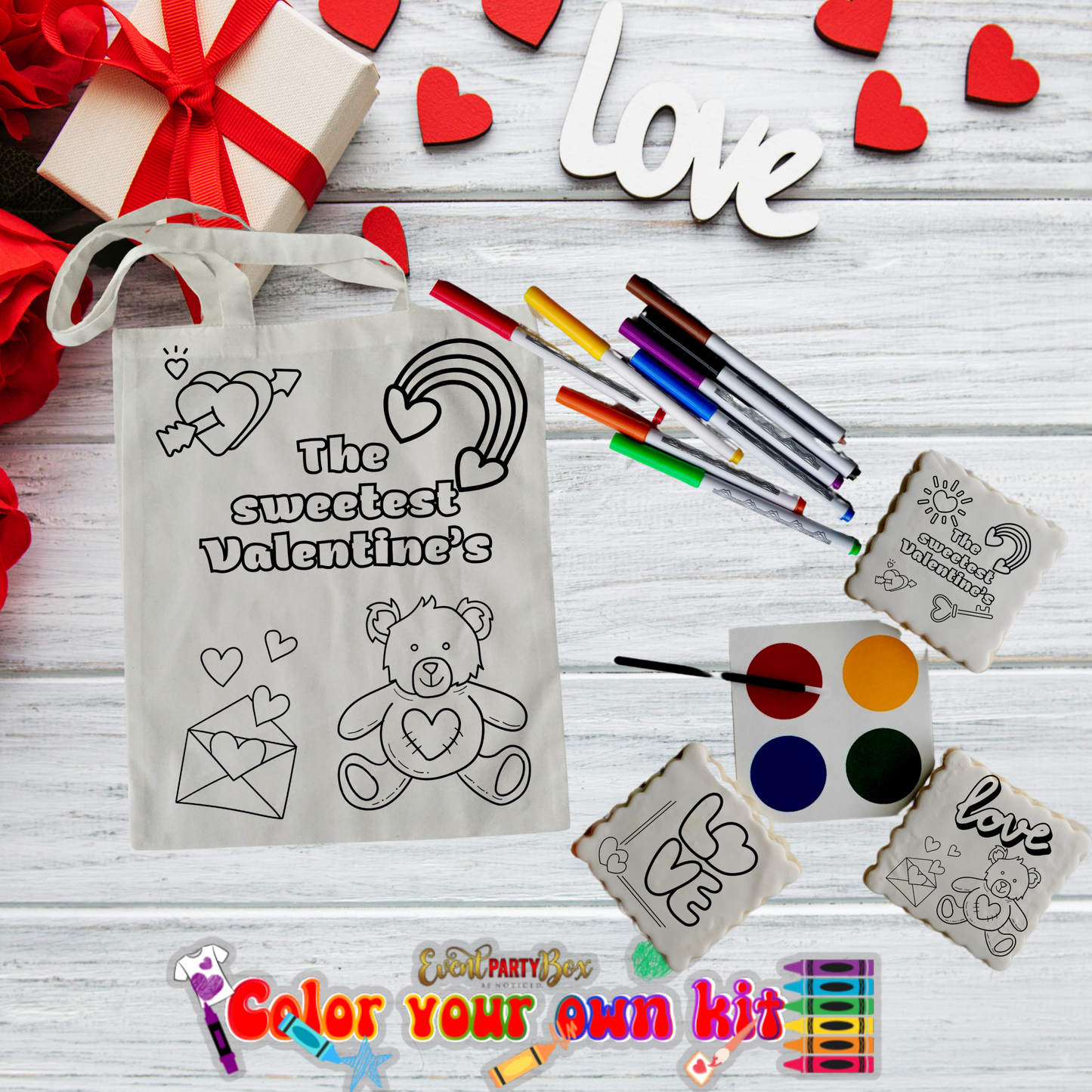 Valentine’s Day Color Your Own Kit