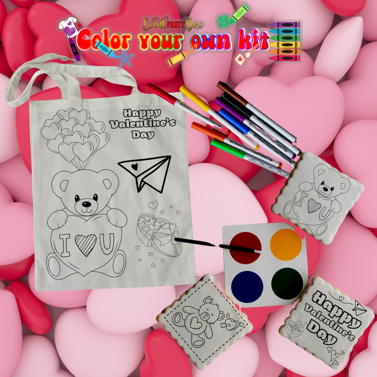 Valentine’s Day Color Your Own Kit