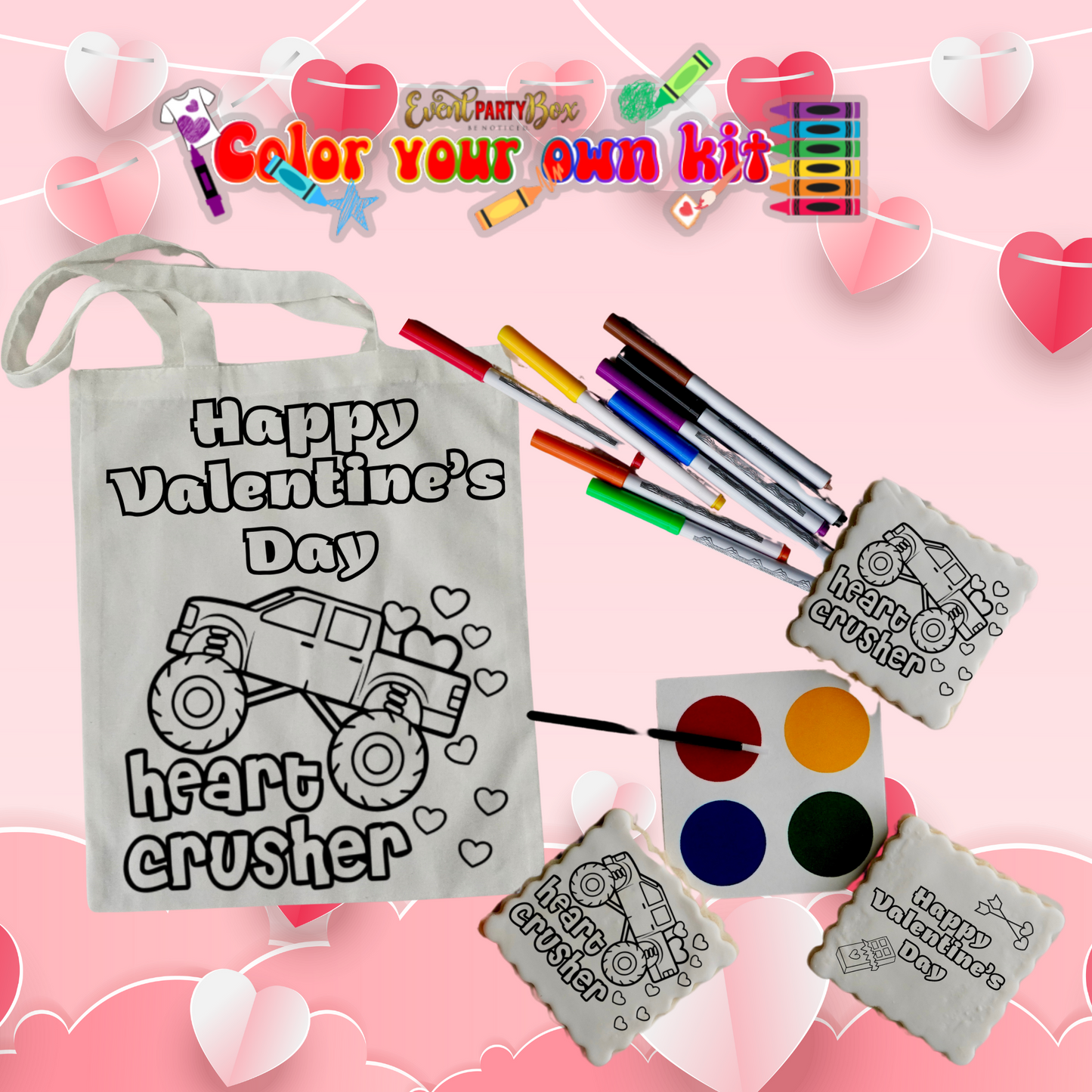 Valentine’s Day Color Your Own Kit