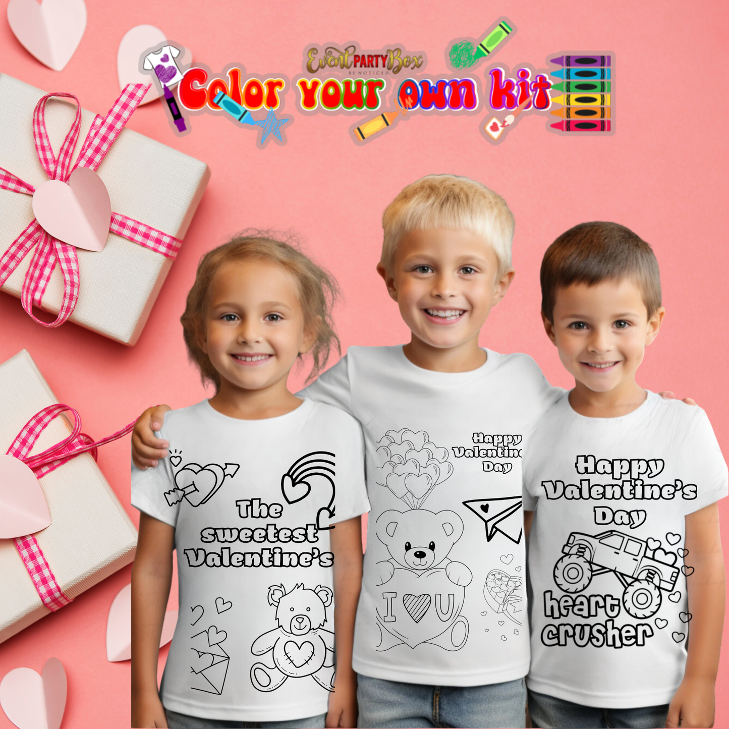 Valentine’s Day Color Your Own Kit