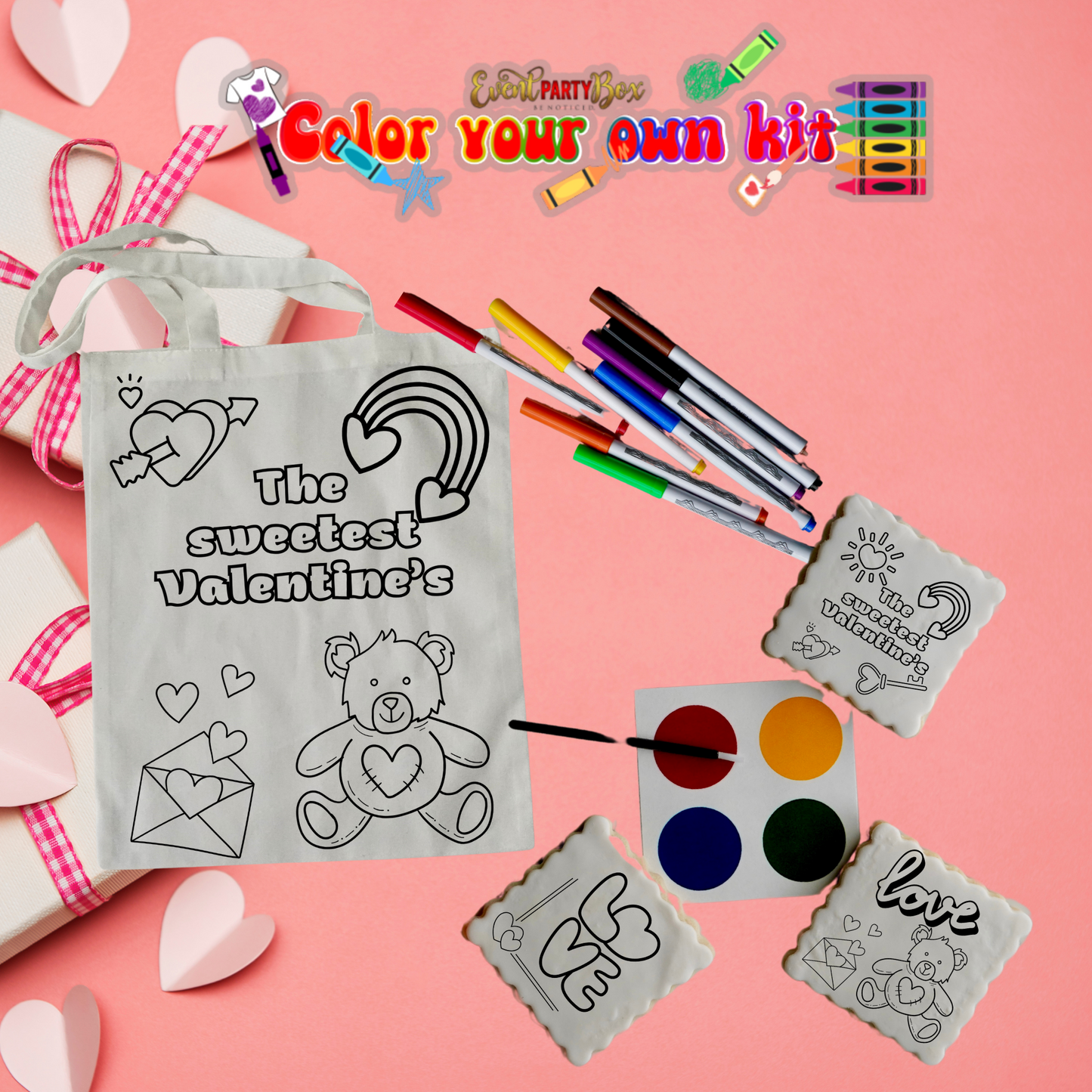 Valentine’s Day Color Your Own Kit